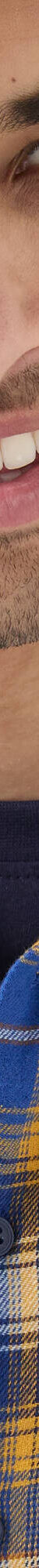 Chemise extra-longue carreaux flanelle (bleu / curry) Chemise extra-longue carreaux flanelle (bleu / curry)